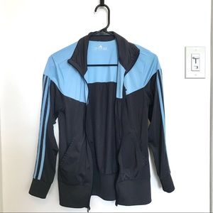 Light blue Adidas windbreaker